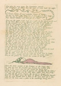 Visions of the Daughters of Albion, Plaat 8, Maar toen de ochtend aanbrak . . . .